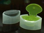 Bi-injection flip top cap